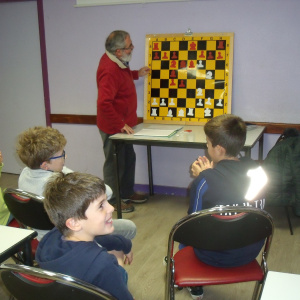 Entraînement au club d'échecs de Lesneven